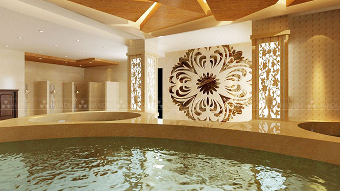 汗蒸加盟店(diàn)內(nèi)溫泉浴